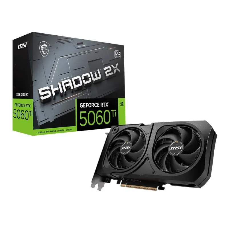 MSI GeForce RTX5060TI 8G Shadow 2X Oc Plus 8GB GDDR7 128BIT 1XHDMI 3XDP Ekran Kartı
