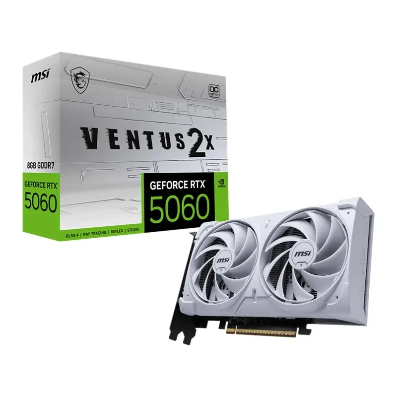 MSI GeForce RTX5060 8G Ventus 2X Oc White 8GB GDDR7 128BIT 1XHDMI 3XDP Ekran Kartı