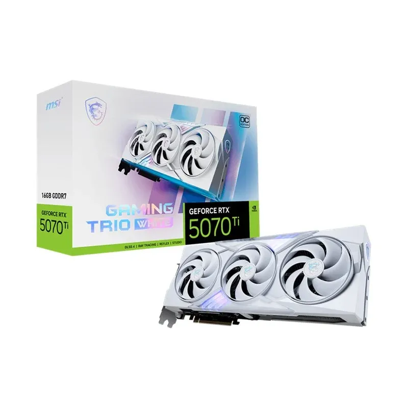 MSI GeForce RTX5070TI 16G Gaming Trio Oc White 16GB GDDR7 256BIT 1XHDMI 3XDP Ekran Kartı