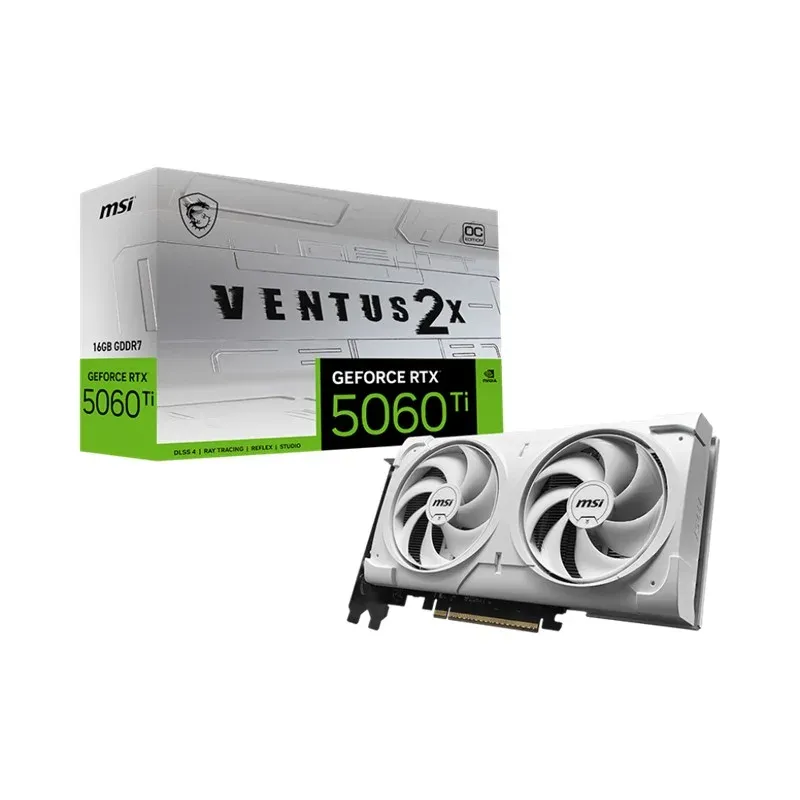 MSI GeForce RTX5060TI 16G Ventus 2X Oc White Plus 16GB GDDR7 128BIT 3XDP 1XHDMI Ekran Kartı