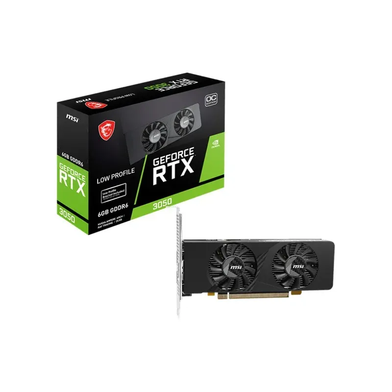 MSI GeForce RTX3050 Lp e 6G Oc 6GB GDDR6 96BIT 1XDP 2XDP Ekran Kartı
