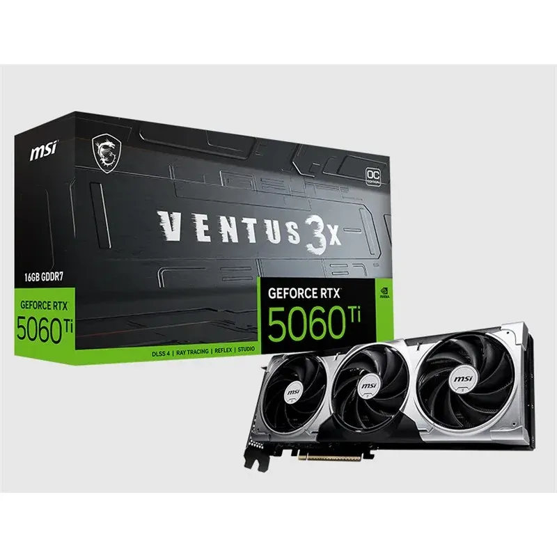 MSI GeForce RTX5060TI 16G Ventus 3X Oc 16GB GDDR7 128BIT 1XHDMI 3XDP Ekran Kartı