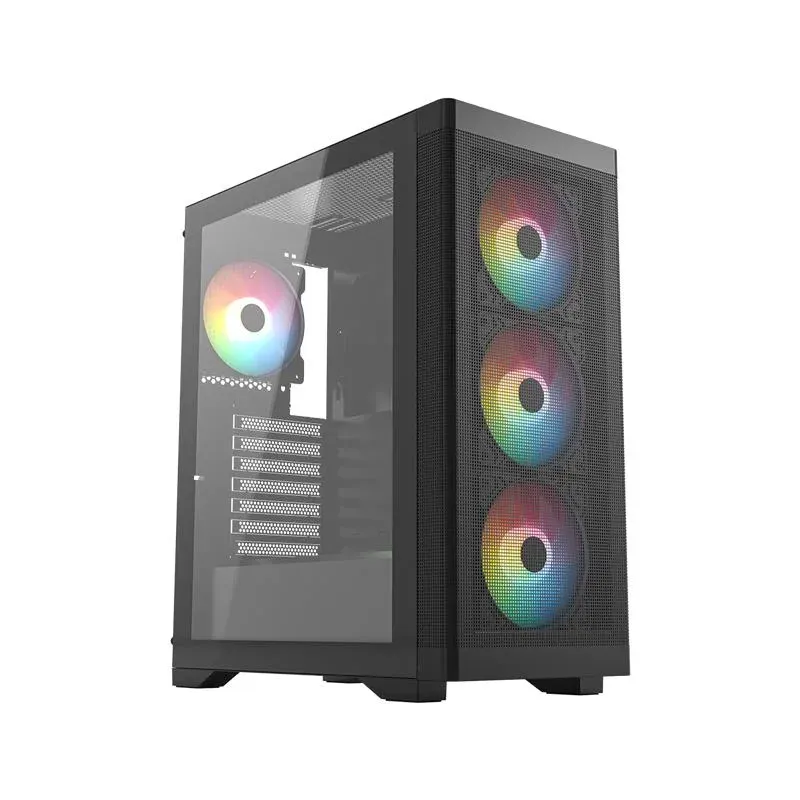 Frisby FC-9480G 600W +80 Bronze RGB 4X8120MM Fan Gaming Siyah Kasa