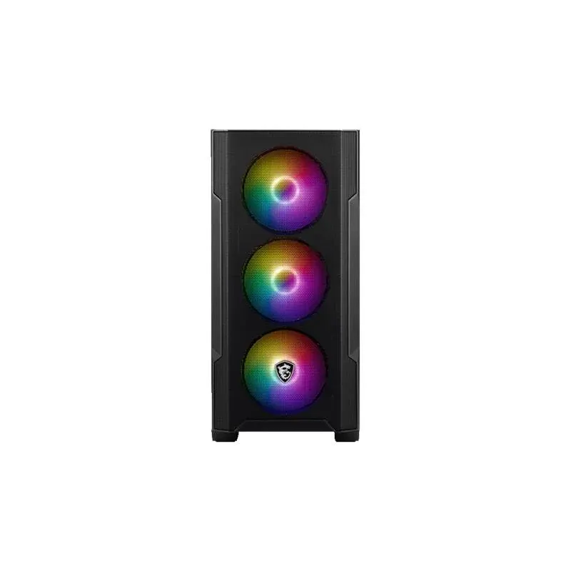 MSI Mag Forge M100R Temperlı Cam Argb 3X120MM 1X120MM PSU Yok MATX Gaming Kasa