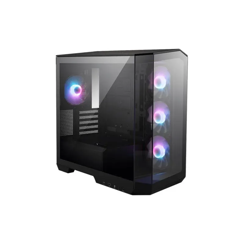 MSI Mag Pano M100R Pz Temperli Cam Argb PSU Yok 3X120MM 1X120MM Fan Gaming MATX Kasa Siyah