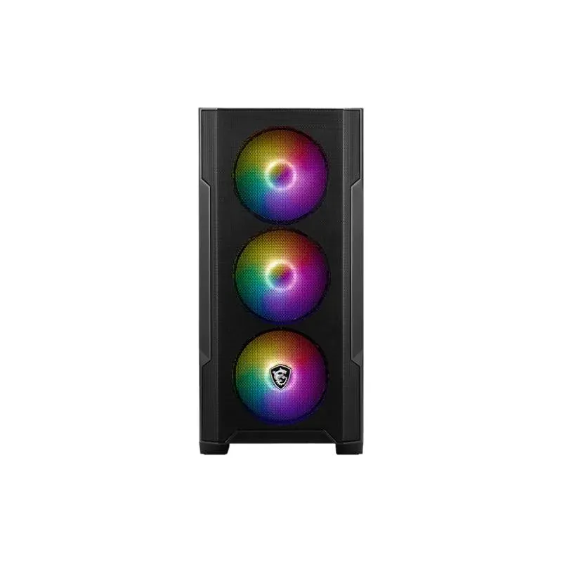 MSI Mag Forge M100A Akrilik Yan Panel 3X120MM 1X120MM Argb Fan PSU Yok MATX Gaming Kasa