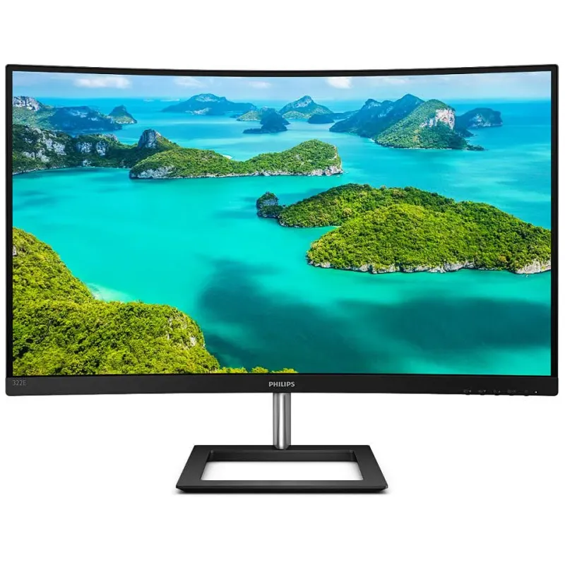 31.5 Philips 322E1C/00 4MS 75MHZ 1XVGA 1XHDMI 1XDP FHD 1920X1080 Curved VESA Siyah