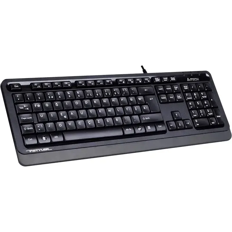 A4 Tech FK10 F TR MM Gri/Siyah USB Kablolu Klavye