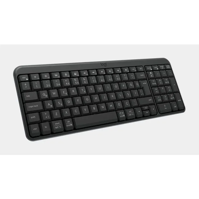 Logitech K250 Tam Boyutlu Kompakt Bluetooth Türkçe Q Klavye Gri 920-013460