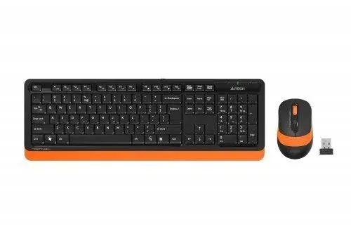 A4 Tech FG1010 Turuncu Q MM 2.4G Kablosuz Klavye Mouse Set