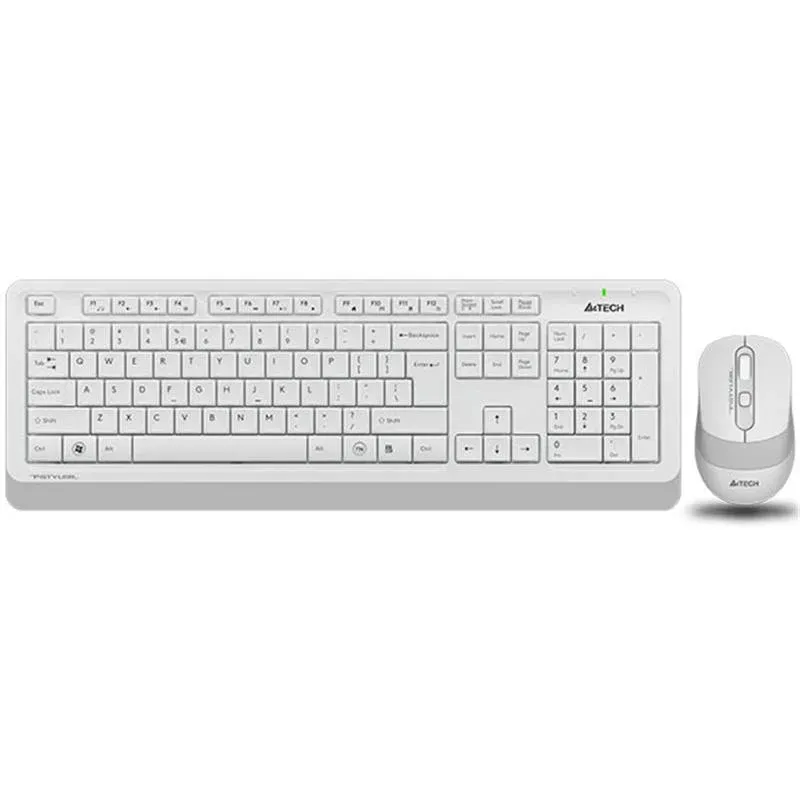 A4 Tech FG1010 Beyaz Q MM 2.4G Kablosuz Klavye Mouse Set