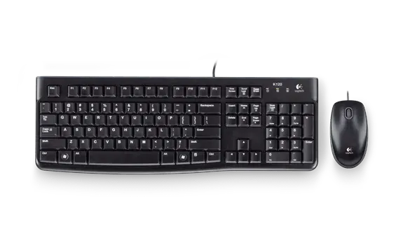 Logitech MK120 TR Q USB Kablolu Klavye ve Mouse Set Siyah 920-002560