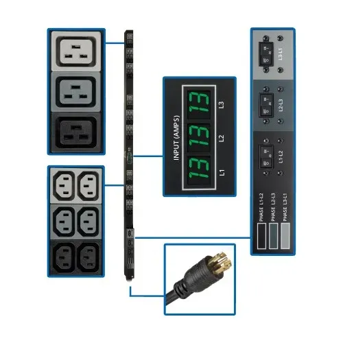 Eaton G3 Metered PDU (3 Faz, 32A, 36xC13)
