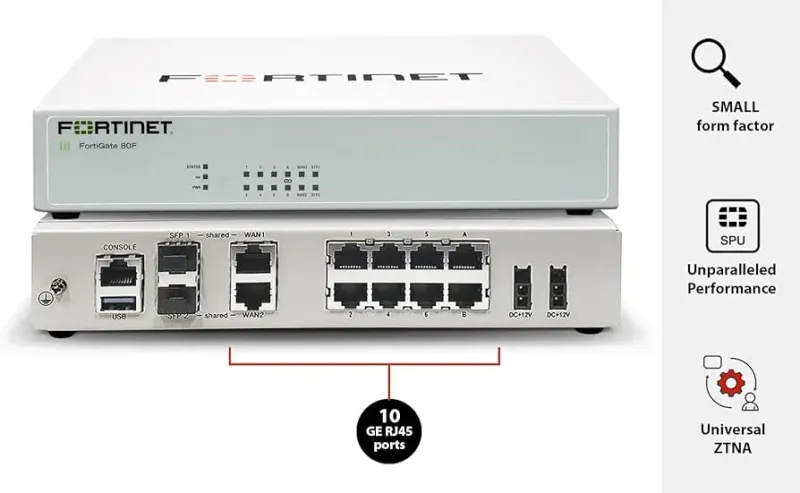 Fortinet FortiGate 80F Hardware Plus 1 Year UTP