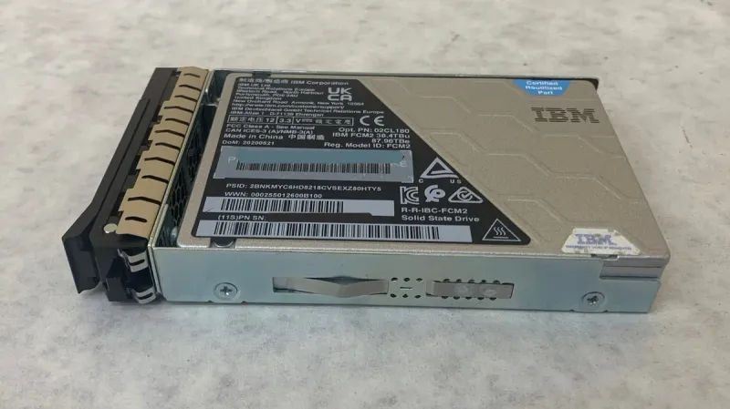 IBM FlashCore Module (FCM) 38.4TB NVMe SSD