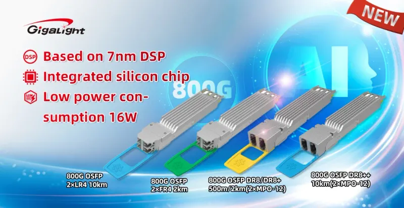 Intel Silicon Photonics 800G DR8 Optik Modül