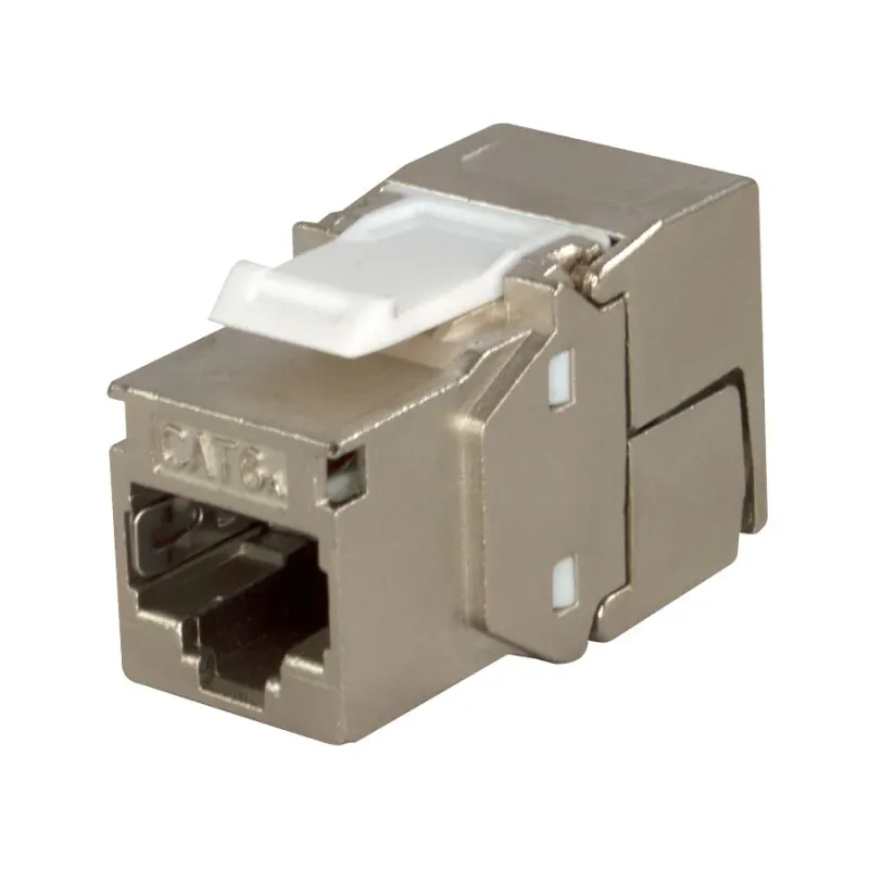 Cat6A Tam Korumalı (Shielded) Aletsiz Keystone Jack