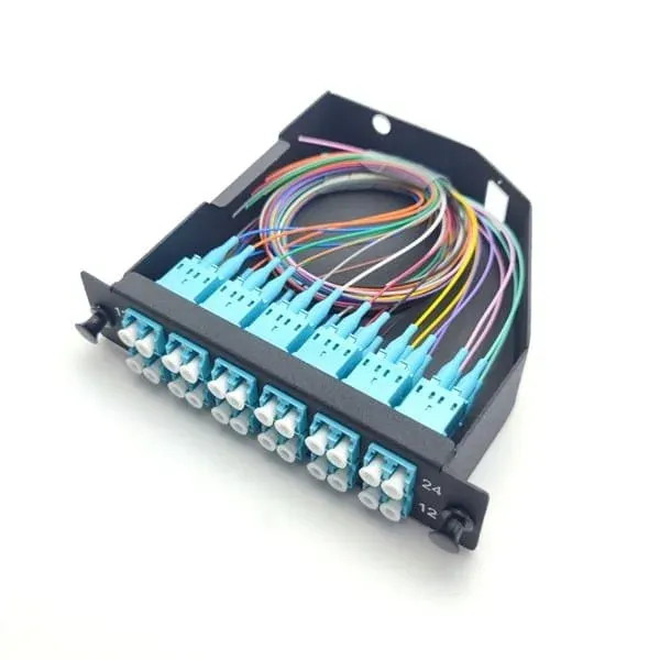 1U 24-Port MPO to LC Duplex Kasetli ODF Paneli