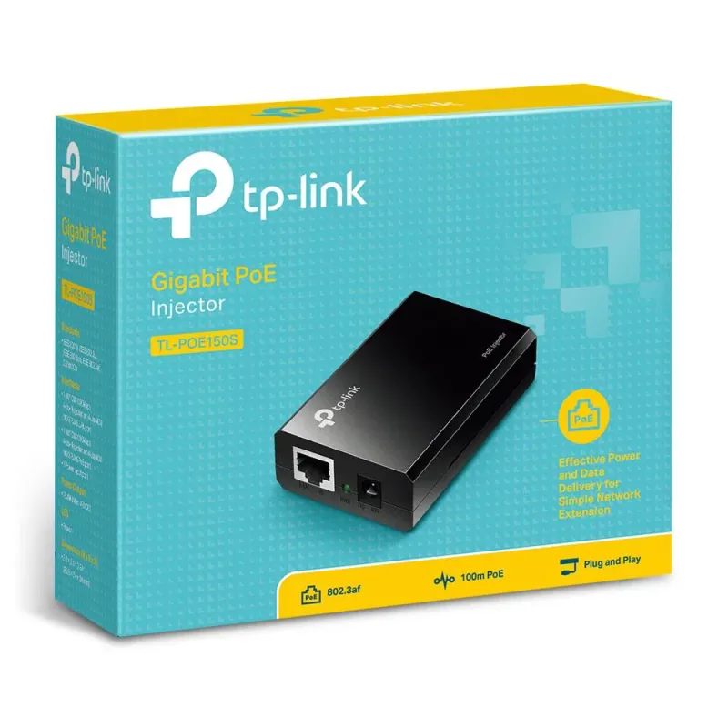 TP-Link Omada TL-POE150S 48VOLT 15.4WATT Gigabit Port PoE Adaptör