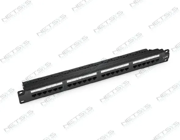 24 Port Cat6 UTP Patch Panel 1U 19" (Boş/Dolu Seçenekli)