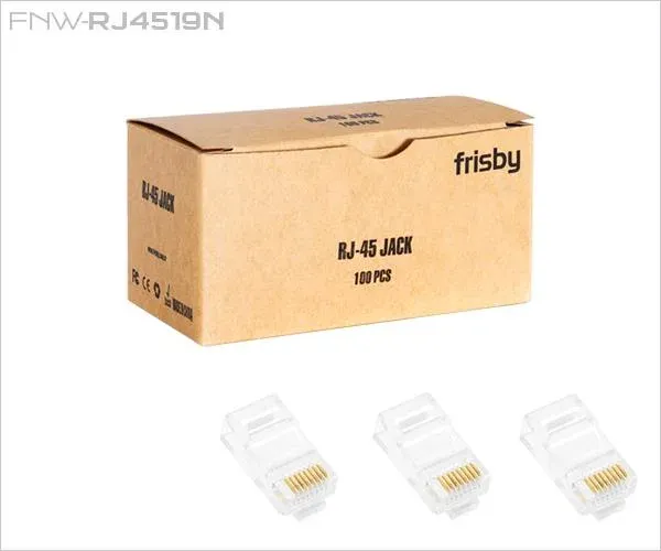 Frisby FNW-RJ4519N RJ45 CAT5 UTP 100 Adet Konnektor