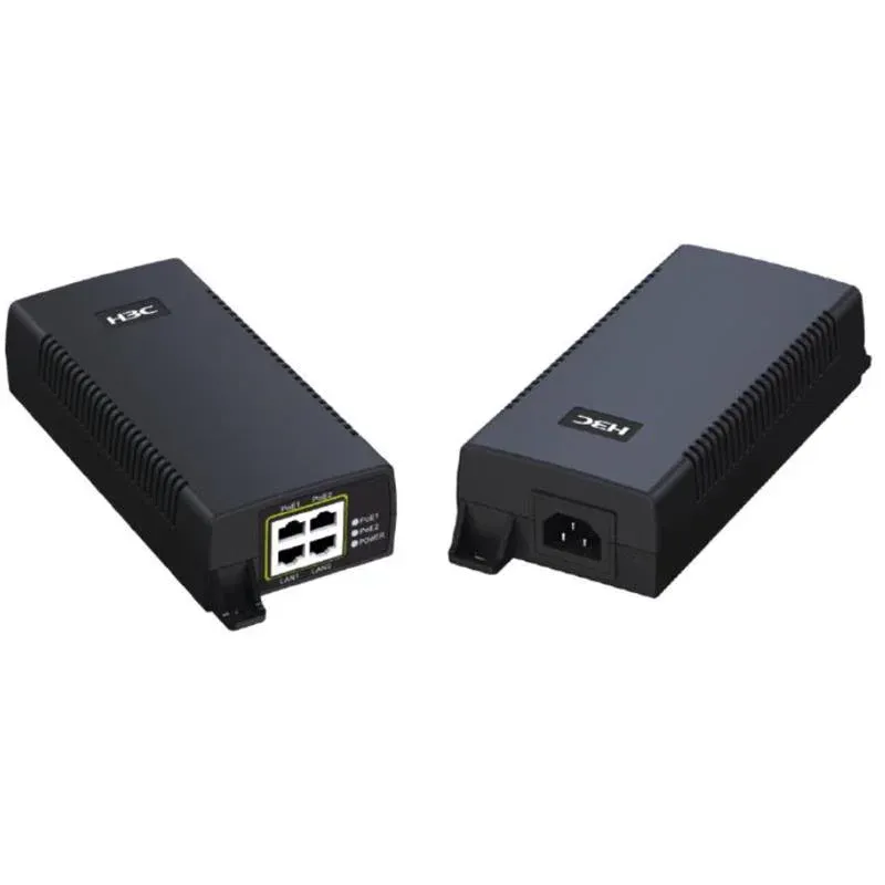 H3C 9801A1PJ ADP060-55V-POE-GL 55V 60W Gigabit Port Çift PoE Çıkışlı Adaptör