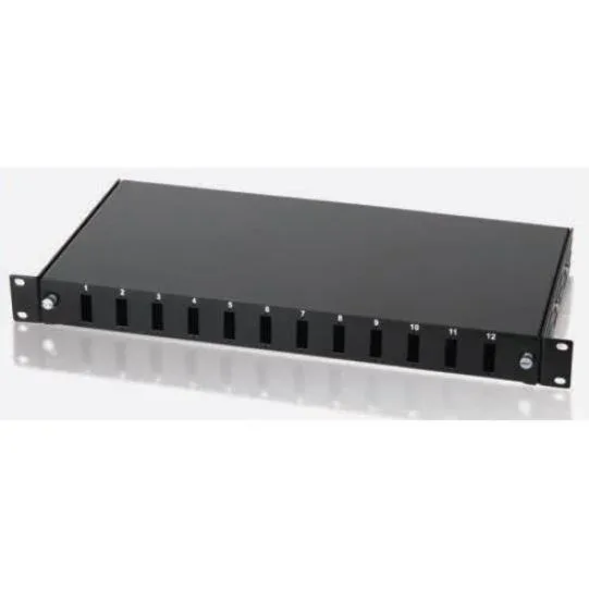 Uranium PPR12PSCDX 12 Port F/O SC DX RAL9005 Patch PANEL(10F-SB1U12PSCDX-REA)