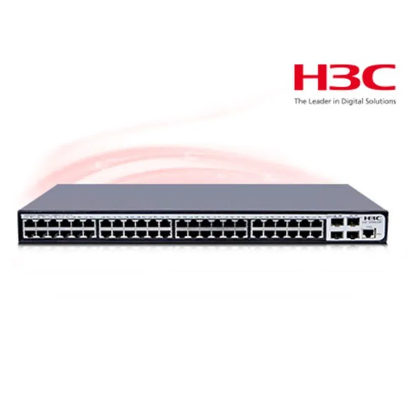 H3C 9801A1Q5 S1850-52P 48 Port Gigabit + 4X1GB SFP Uplink Web Yönetilebilir L2 Rackmount Switch