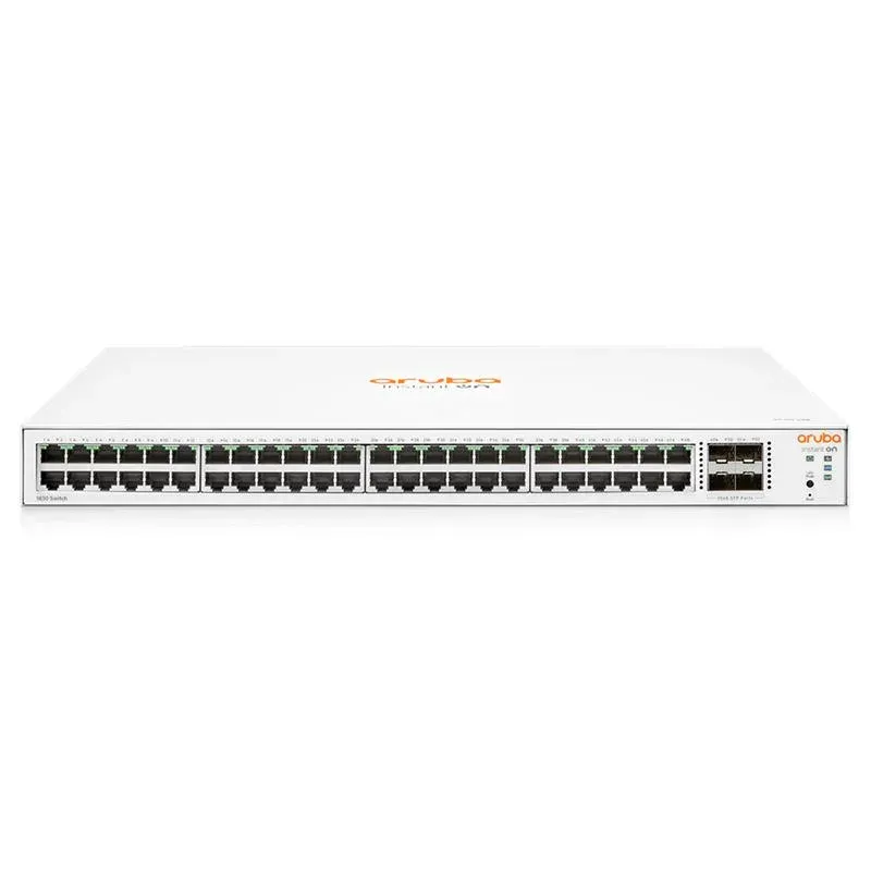 HPE Aruba İon JL814A 48 Port Gigabit + 4X1GB SFP Uplink Yönetilebilir Rackmount Switch