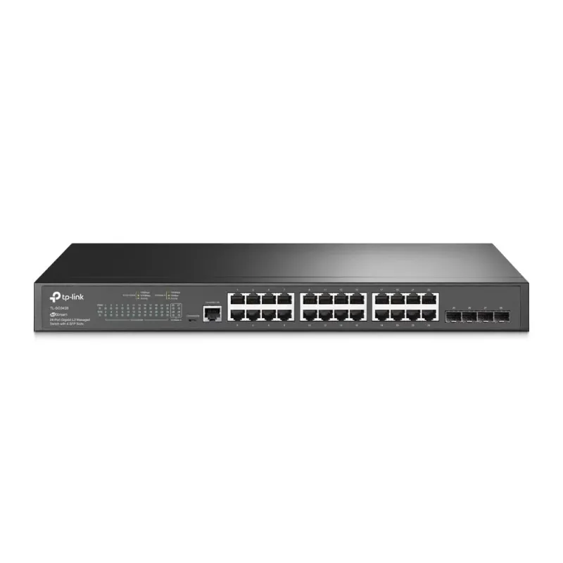 TP-Link Omada TL-SG3428 24 Port GIGABIT+4XGIGABIT SFP Uplink L2+ Yönetilebilir Rackmount Switch