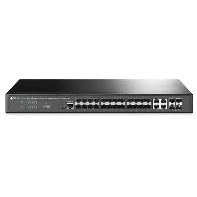 TP-Link Omada TL-SG3428XF 24 Port Gigabit SFP/4XPORT RJ45 COMBO+4X10GIGABIT Sfp+ Uplink Yönetilebilir Rackmount Switch