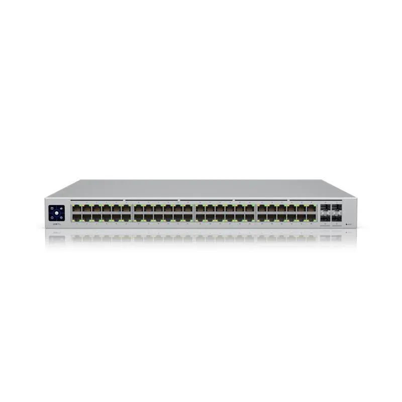 Ubiquiti USW-48-POE 48 Port Gigabit + 4X1GB SFP Uplink L2 195W PoE Yönetilebilir Rackmount Switch