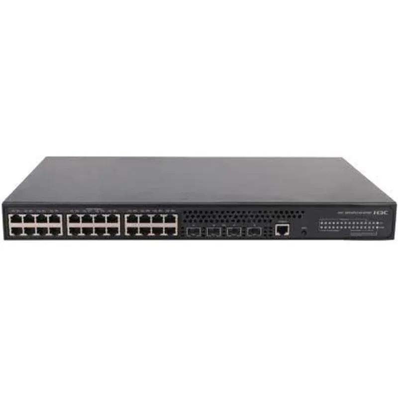 H3C LS-5024PV3-EI-HPWR-GL 24 Port Gigabit + 4X1GB SFP Uplink Yönetilebilir L2 370W PoE Rackmount SWITCH(9801A1QH)
