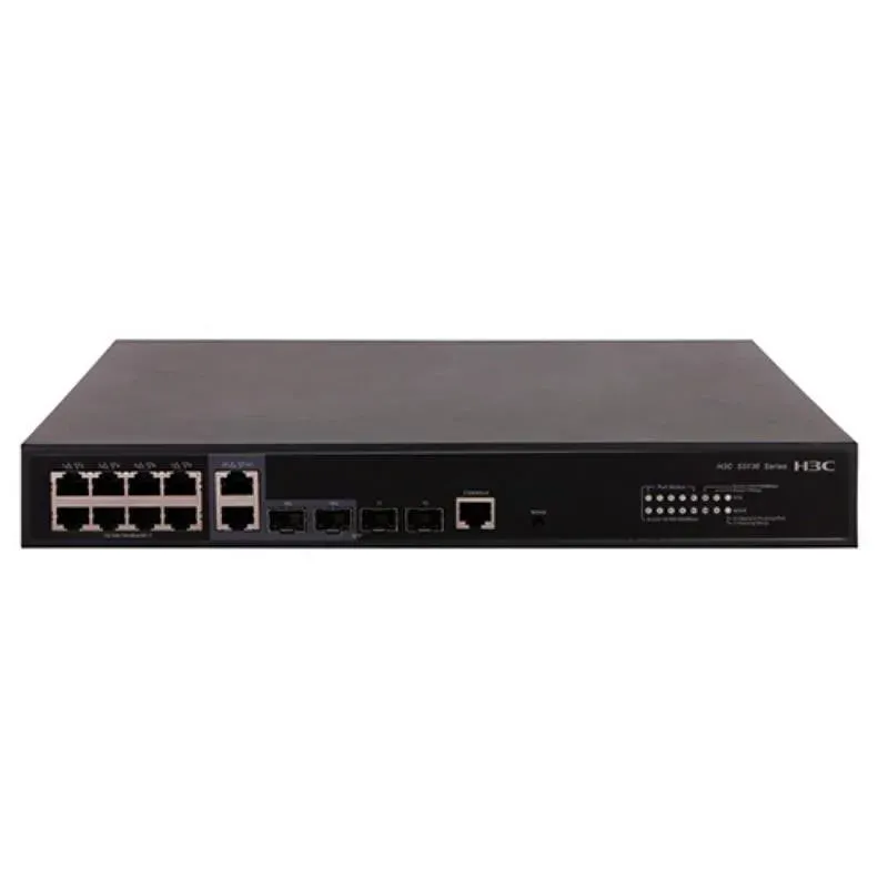 H3C 9801A1NF LS-5130S-10P-HPWR-EI-GL L2 8 Port GIGABIT+2X1GB SFP Uplink 1XCONSOLE Port Yönetilebilir 125W PoE Rackmount