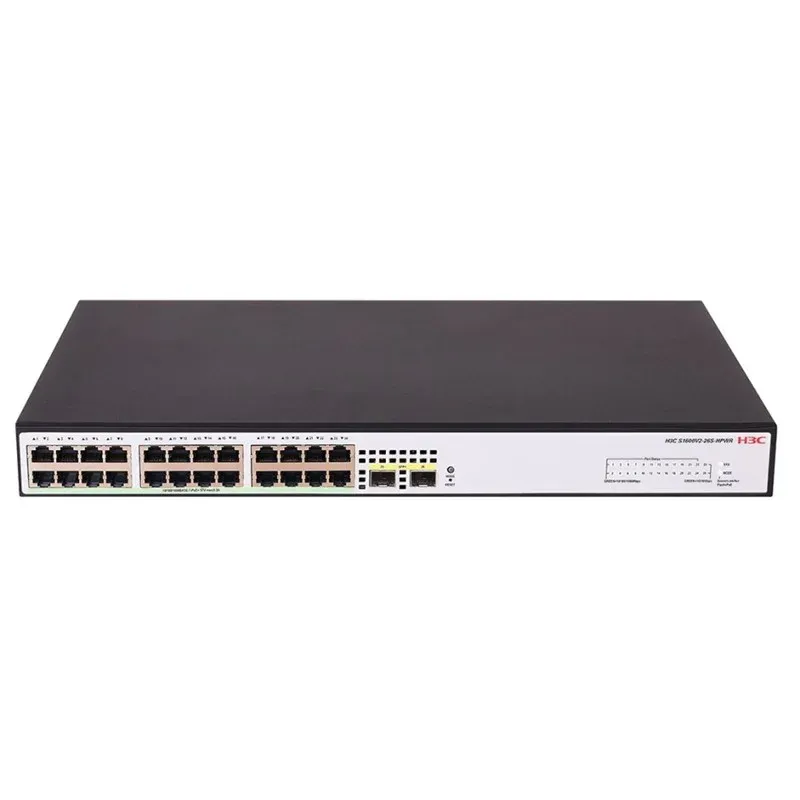 H3C Aolynk S1600V2-18P-HPWR 16 Port Gigabit + 2XGB SFP Uplink 240W PoE Yönetilebilir Rackmount Switch