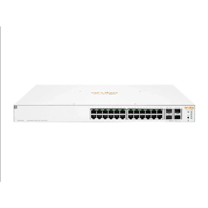 HPE Aruba İon 1930 JL683B 24 Port GIGABIT+4X10GB Sfp+ Uplink Yönetilebilir 195W PoE Rackmount Switch