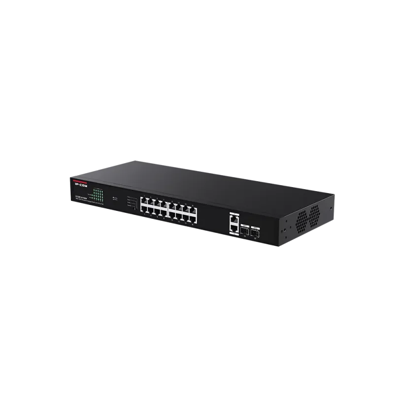 IP-Com G1120P-16-150W 16 Port GIGABIT+2XGB RJ45/SFP Uplink 135W PoE Rackmount Switch