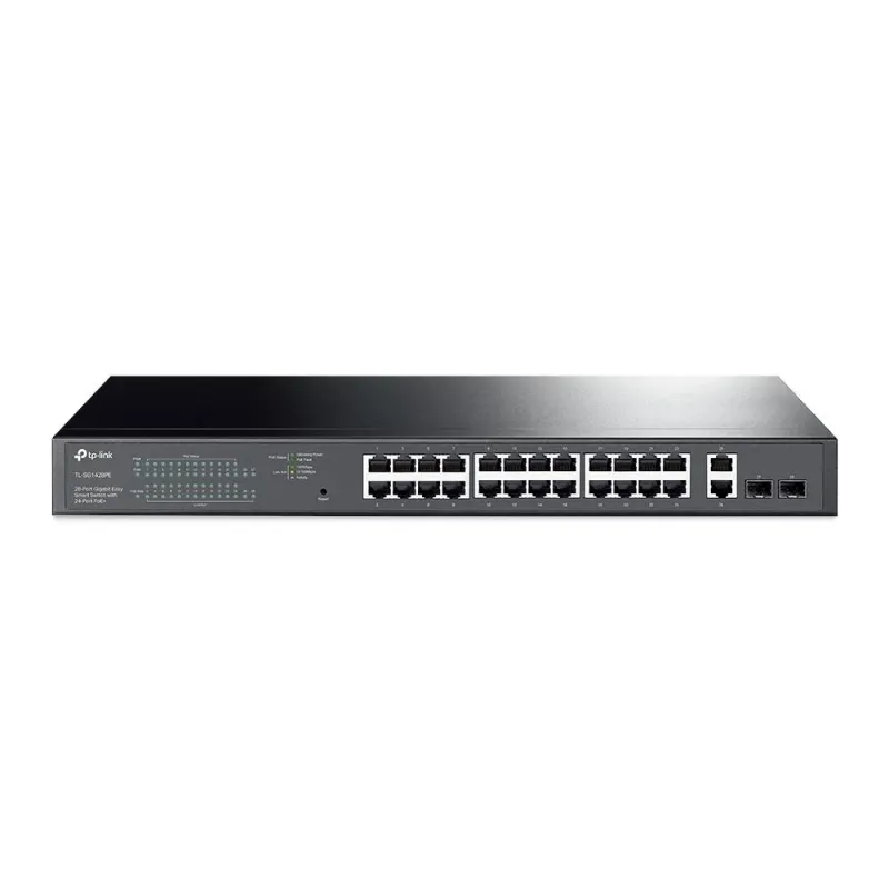 TP-Link TL-SG1428PE 24 Port Gigabit + 2XGIGABIT RJ45/SFP Uplink Yönetilebilir 250W PoE Rackmount Switch