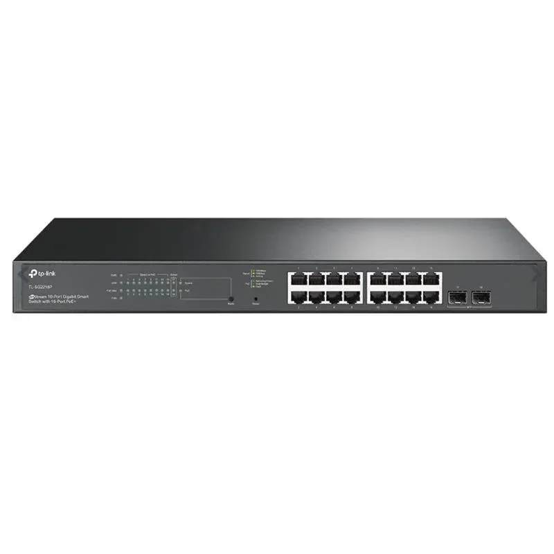 TP-Link Omada TL-SG2218P 16 Port GIGABIT+2XGIGABIT SFP Uplink Yönetilebilir 150W PoE Rackmount Switch