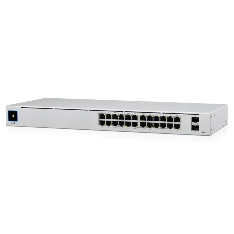 Ubiquiti USW-24-POE 24 Port Gigabit + 2X1GB SFP Uplink Yönetilebilir 95W PoE Rackmount Switch