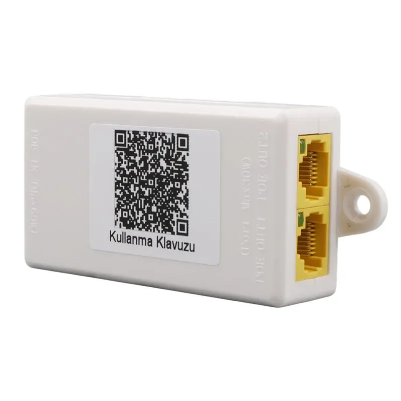Uranium POE-RP12P 1 Port PoE Giriş Besleme+ 2 Port PoE Çıkış 10/100 Plastik Kasa PoE Repeater