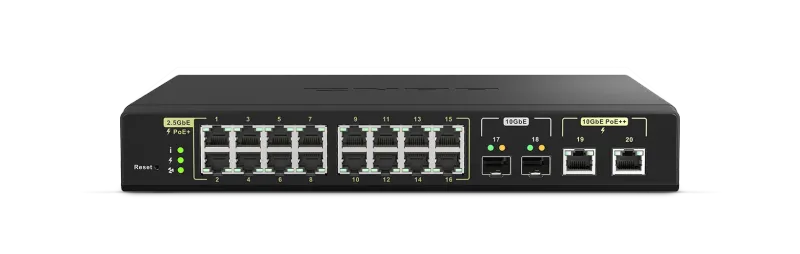 QNAP QSW-M2116P-2T2S PoE++ 10G Switch