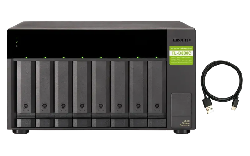 QNAP TL-D800C 8-Bay JBOD Genişletme Ünitesi