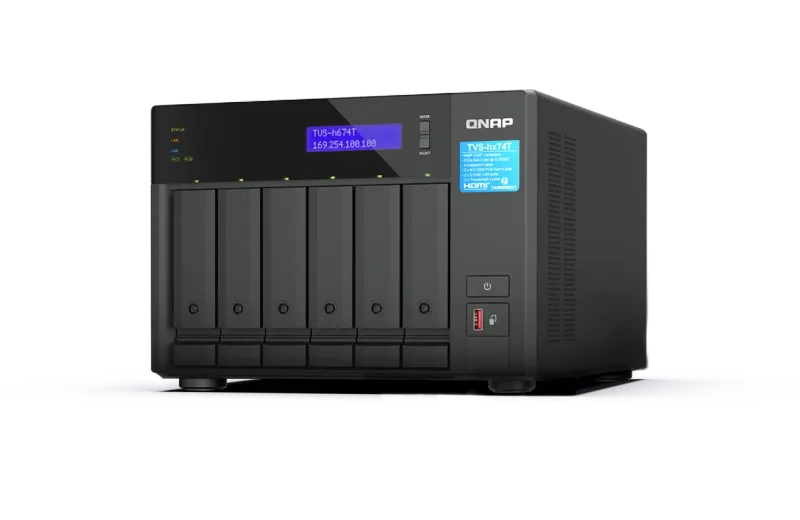 QNAP TVS-h674T 6-Bay Thunderbolt 4 NAS