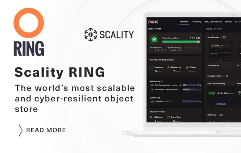 Scality RING Object Storage (100TB Yazılım Lisansı)