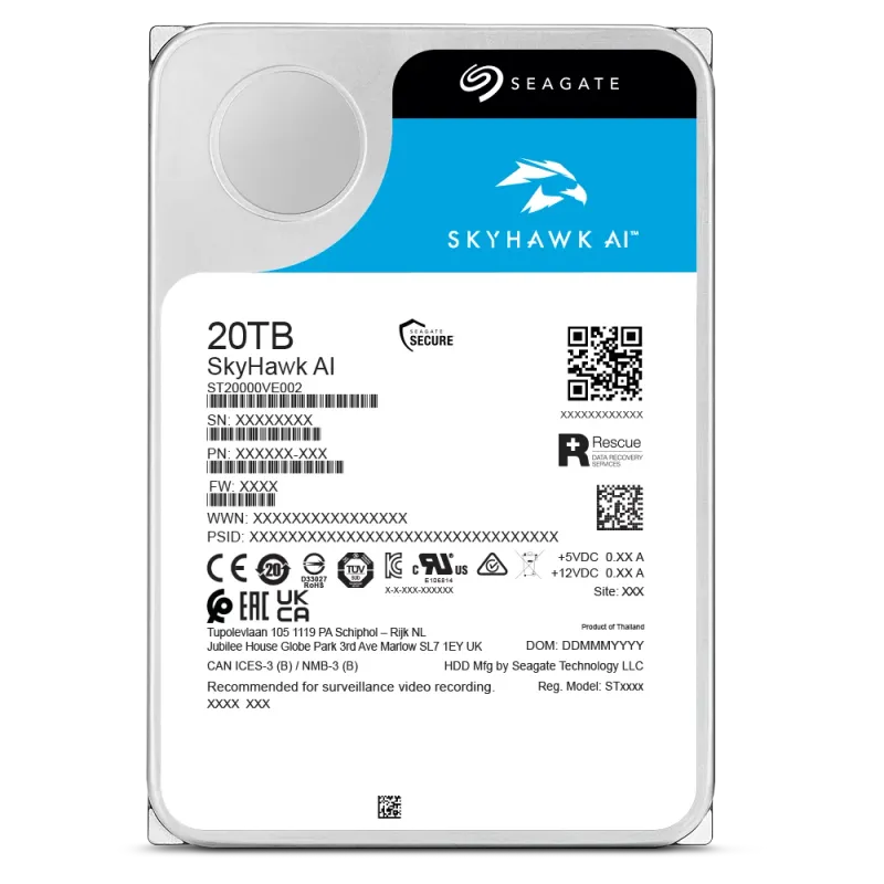 Seagate SkyHawk AI 20TB Surveillance HDD