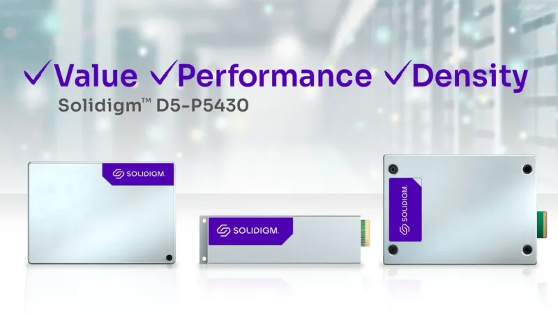 Solidigm D5-P5430 30.72TB PCIe Gen4 QLC SSD