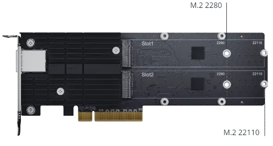 Synology E10M20-T1 M.2 SSD ve 10GbE Kombo Adaptör Kartı