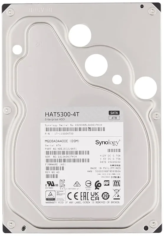 Synology HAT5300 4TB Kurumsal SATA HDD