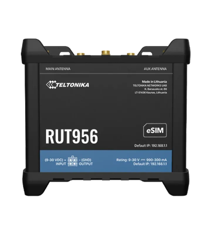 Teltonika RUT956 Çift SIM 4G/LTE Endüstriyel Router